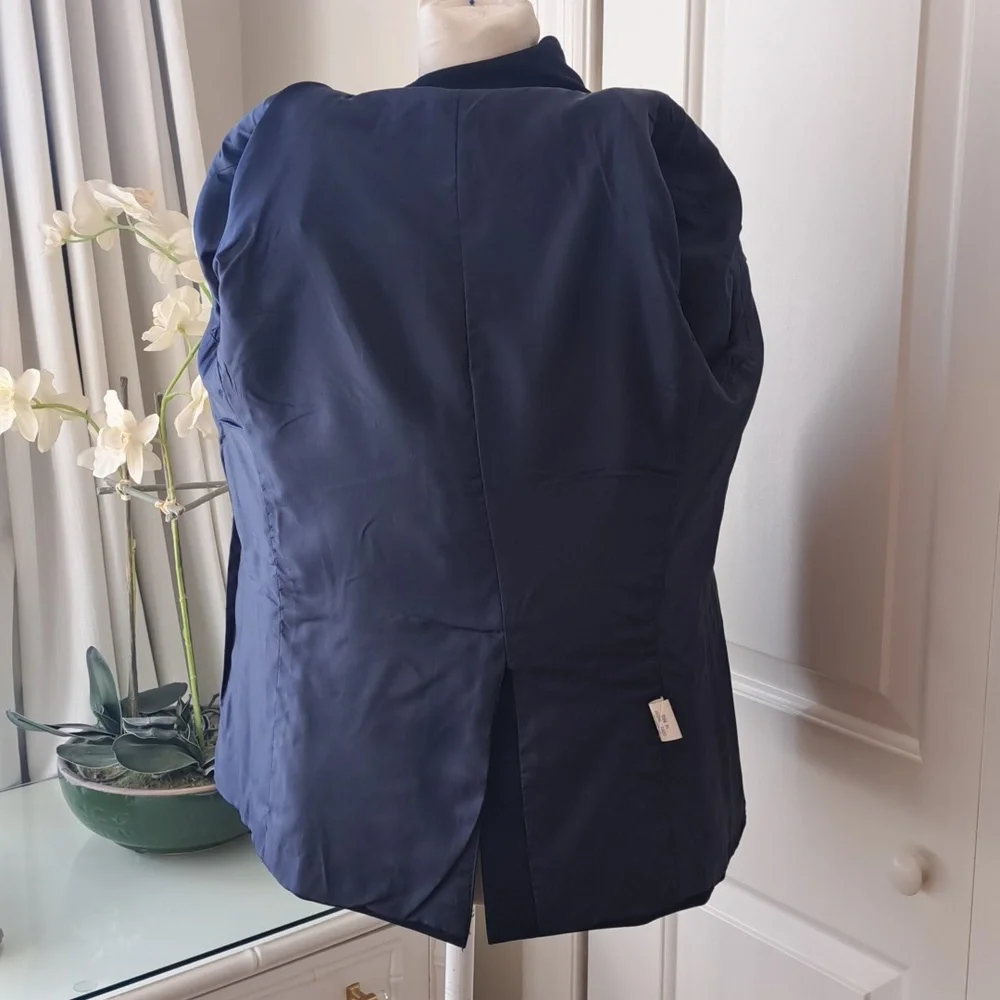 Nordstrom Boys Classic Navy Wool Blend Blazer/Sports Coat Uniform/Formal‎ S-14